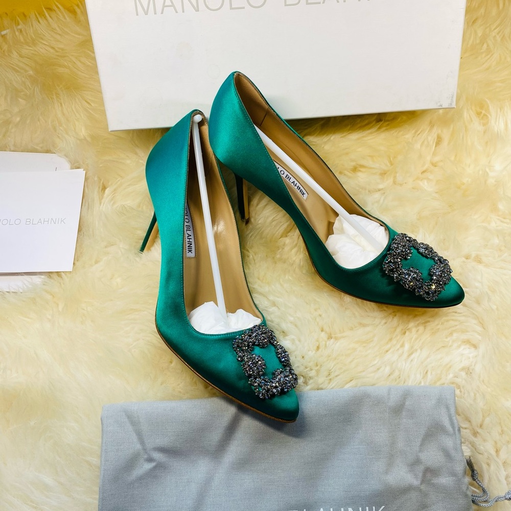 New authentic Manolo Blahnik hangisi 105mm heels - Picture 8 of 16